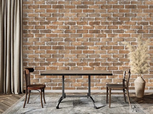 Giấy dán tường giả gạch mẫu 2